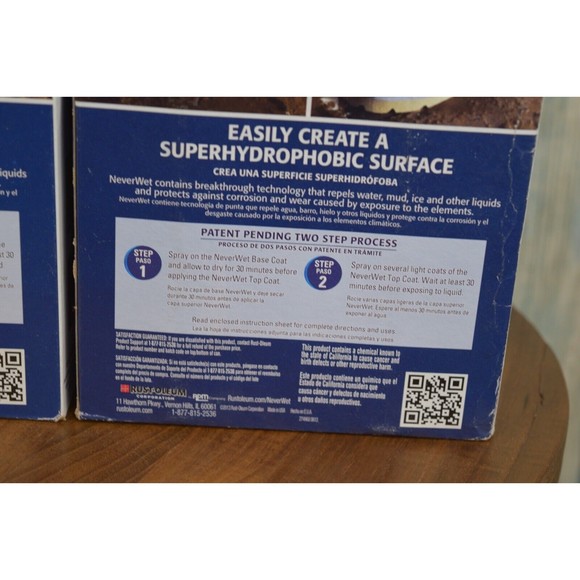 6-Pack Rust-Oleum Never Wet Multi Purpose Kit Liquid Repelling Treatment Clear - Picture 6 of 8